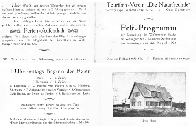 Einladung Einweihung 22.08.1926